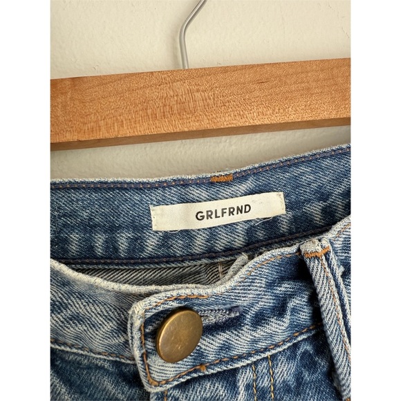 GRLFRND • Helena High-Rise Straight Selvedge Jean in Janie Blue - Picture 5 of 7